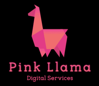 pink llama logo digital services